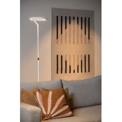 Lucide CELESTE - Lampadaire - Ø 28 cm - LED Dim. - 1x21W 2700K - Blanc 