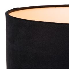 Lucide TONDO - Lampe de table - Ø 30 cm - 1xE27 - Noir 