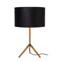 Lucide TONDO - Lampe de table - Ø 30 cm - 1xE27 - Or Mat / Laiton 