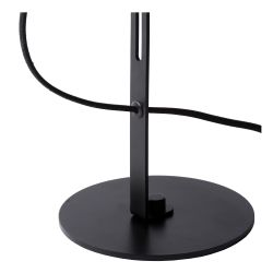 Lucide MALCOLM - Lampe de table - Ø 23 cm - 1xE27 - Noir 