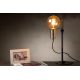 Lucide MALCOLM - Lampe de table - Ø 23 cm - 1xE27 - Noir 