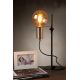 Lucide MALCOLM - Lampe de table - Ø 23 cm - 1xE27 - Noir 