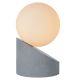 Lucide LEN - Lampe de table - Ø 10 cm - 1xG9 - Gris 