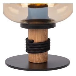 Lucide ILONA - Lampe de table - Ø 18 cm - 1xE27 - Ambre 