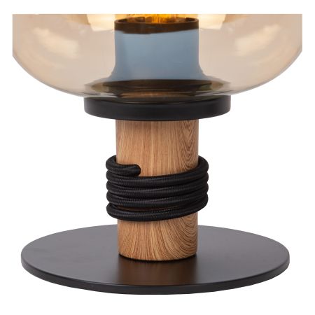 Lucide ILONA - Lampe de table - Ø 18 cm - 1xE27 - Ambre 