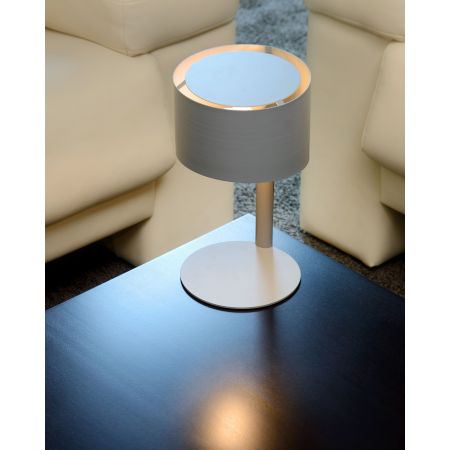 Lucide KNULLE - Lampe de table - Ø 15 cm - 1xE14 - Gris 