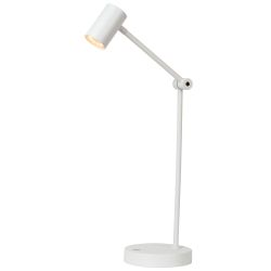 Lucide TIPIK - Lampe de table Rechargeable - Batterie/Piles - LED Dim. - 1x3W 2700K - 3 StepDim - Blanc 