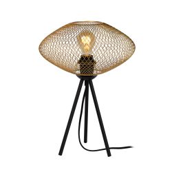 Lucide MESH - Lampe de table - Ø 30 cm - 1xE27 - Or Mat / Laiton 