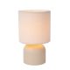 Lucide WOOLLY - Lampe de table - Ø 16 cm - 1xE14 - Crème 