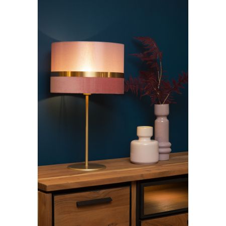 Lucide EXTRAVAGANZA TUSSE - Lampe de table - Ø 30 cm - 1xE14 - Rose 