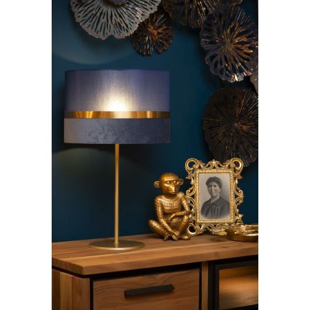 Lucide EXTRAVAGANZA TUSSE - Lampe de table - Ø 30 cm - 1xE14 - Bleu 