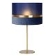 Lucide EXTRAVAGANZA TUSSE - Lampe de table - Ø 30 cm - 1xE14 - Bleu 