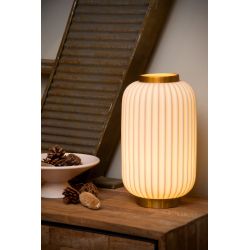 Lucide GOSSE - Lampe de table - Ø 19,7 cm - 1xE14 - Blanc 