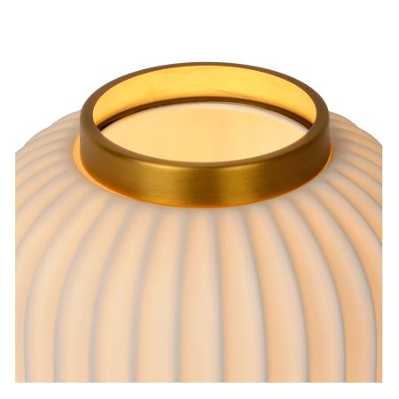 Lucide GOSSE - Lampe de table - Ø 19,5 cm - 1xE14 - Blanc 