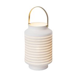 Lucide JAMILA - Lampe de table - Ø 15,5 cm - 1xE14 - Blanc 