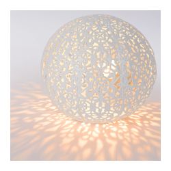 Lucide PAOLO - Lampe de table - Ø 14,5 cm - 1xG9 - Blanc 