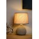 Lucide RAMZI - Lampe de table - Ø 18 cm - 1xE14 - Brun 