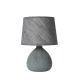 Lucide RAMZI - Lampe de table - Ø 18 cm - 1xE14 - Gris 