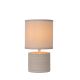 Lucide GREASBY - Lampe de table - Ø 14 cm - 1xE14 - Crème 