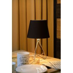 Lucide GITTA - Lampe de table - Ø 17 cm - 1xE14 - Chrome 