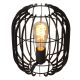 Lucide REDA - Lampe de table - Ø 22 cm - 1xE27 - Noir 