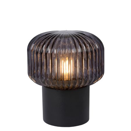 Lucide JANY - Lampe de table - Ø 16 cm - 1xE14 - Noir 