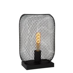 Lucide MESH - Lampe de table - 1xE27 - Noir 