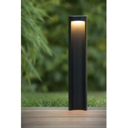 Lucide COMBO - Borne extérieur Intérieur/Extérieur - Ø 9 cm - LED - 1x9W 3000K - IP54 - Noir