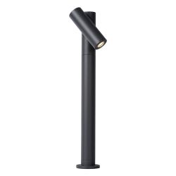 Lucide TATUM - Borne extérieur Intérieur/Extérieur - LED - 1x4,5W 3000K - IP65 - Anthracite