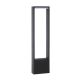 Lucide GOA - Borne extérieur Intérieur/Extérieur - LED - 1x6,5W 3000K - IP54 - Anthracite 