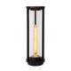 Lucide CADIX - Borne extérieur Intérieur/Extérieur - Ø 16 cm - 1xE27 - IP65 - Noir 