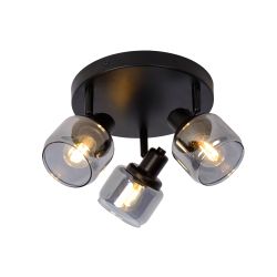 Lucide BJORN - Spot plafond - Ø 38 cm - 3xE14 - Noir 