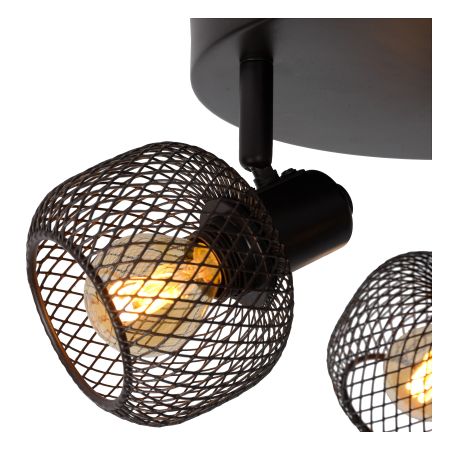 Lucide MAREN - Spot plafond - Ø 37 cm - 3xE14 - Noir 