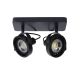 Lucide TALA LED - Spot plafond - LED Dim to warm - GU10 (ES111) - 2x12W 2200K/3000K - Noir 