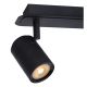 Lucide LENNERT - Spot plafond Salle de bains - LED Dim. - GU10 - 3x5W 3000K - IP44 - Noir 