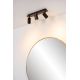 Lucide LENNERT - Spot plafond Salle de bains - LED Dim. - GU10 - 3x5W 3000K - IP44 - Noir 