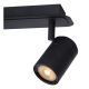 Lucide LENNERT - Spot plafond Salle de bains - LED Dim. - GU10 - 2x5W 3000K - IP44 - Noir 