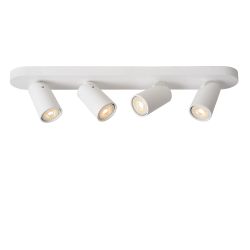 Lucide XYRUS - Spot plafond - LED Dim to warm - GU10 - 4x5W 2200K/3000K - Blanc 