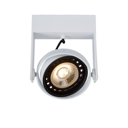 Lucide GRIFFON - Spot plafond - LED Dim to warm - GU10 (ES111) - 1x12W 2200K/3000K - Blanc 