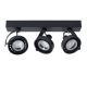 Lucide DORIAN - Spot plafond - LED Dim to warm - GU10 (ES111) - 3x12W 2200K/3000K - Noir 