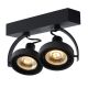 Lucide DORIAN - Spot plafond - LED Dim to warm - GU10 (ES111) - 2x12W 2200K/3000K - Noir 