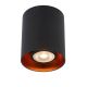 Lucide BIDO - Spot plafond - Ø 8 cm - 1xGU10 - Noir 