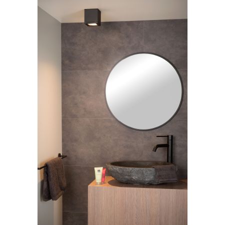 Lucide AVEN - Spot plafond Salle de bains - 1xGU10 - IP65 - Noir 