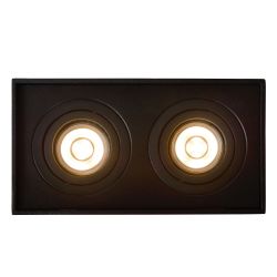 Lucide TUBE - Spot plafond - 2xGU10 - Noir 