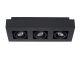 Lucide XIRAX - Spot plafond - LED Dim to warm - GU10 - 3x5W 2200K/3000K - Noir 