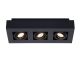 Lucide XIRAX - Spot plafond - LED Dim to warm - GU10 - 3x5W 2200K/3000K - Noir 