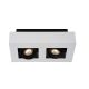 Lucide XIRAX - Spot plafond - LED Dim to warm - GU10 - 2x5W 2200K/3000K - Blanc 