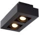 Lucide XIRAX - Spot plafond - LED Dim to warm - GU10 - 2x5W 2200K/3000K - Noir 