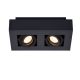 Lucide XIRAX - Spot plafond - LED Dim to warm - GU10 - 2x5W 2200K/3000K - Noir 