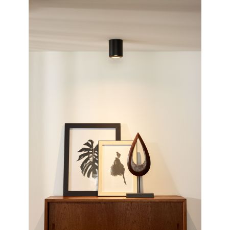 Lucide BODI - Spot plafond - Ø 8 cm - 1xGU10 - Noir 